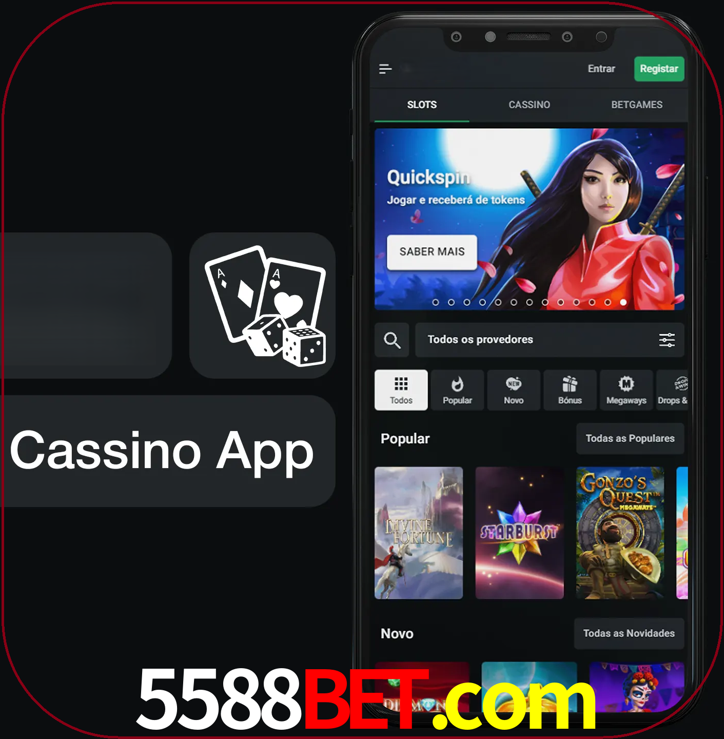 Jogue jogos de cassino e ganhe.