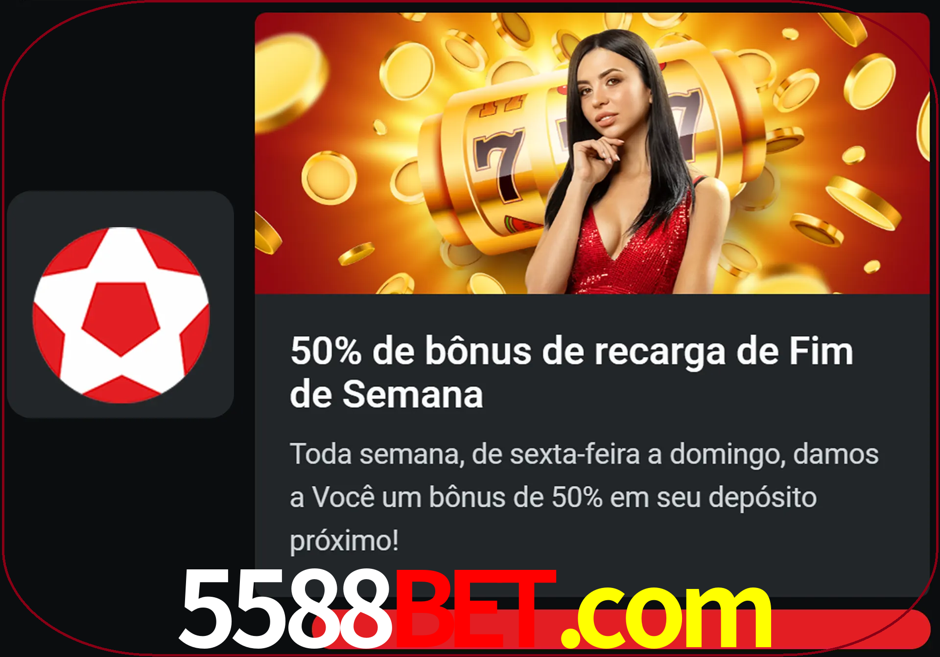 Volte a cada semana para receber novos bônus em dinheiro.