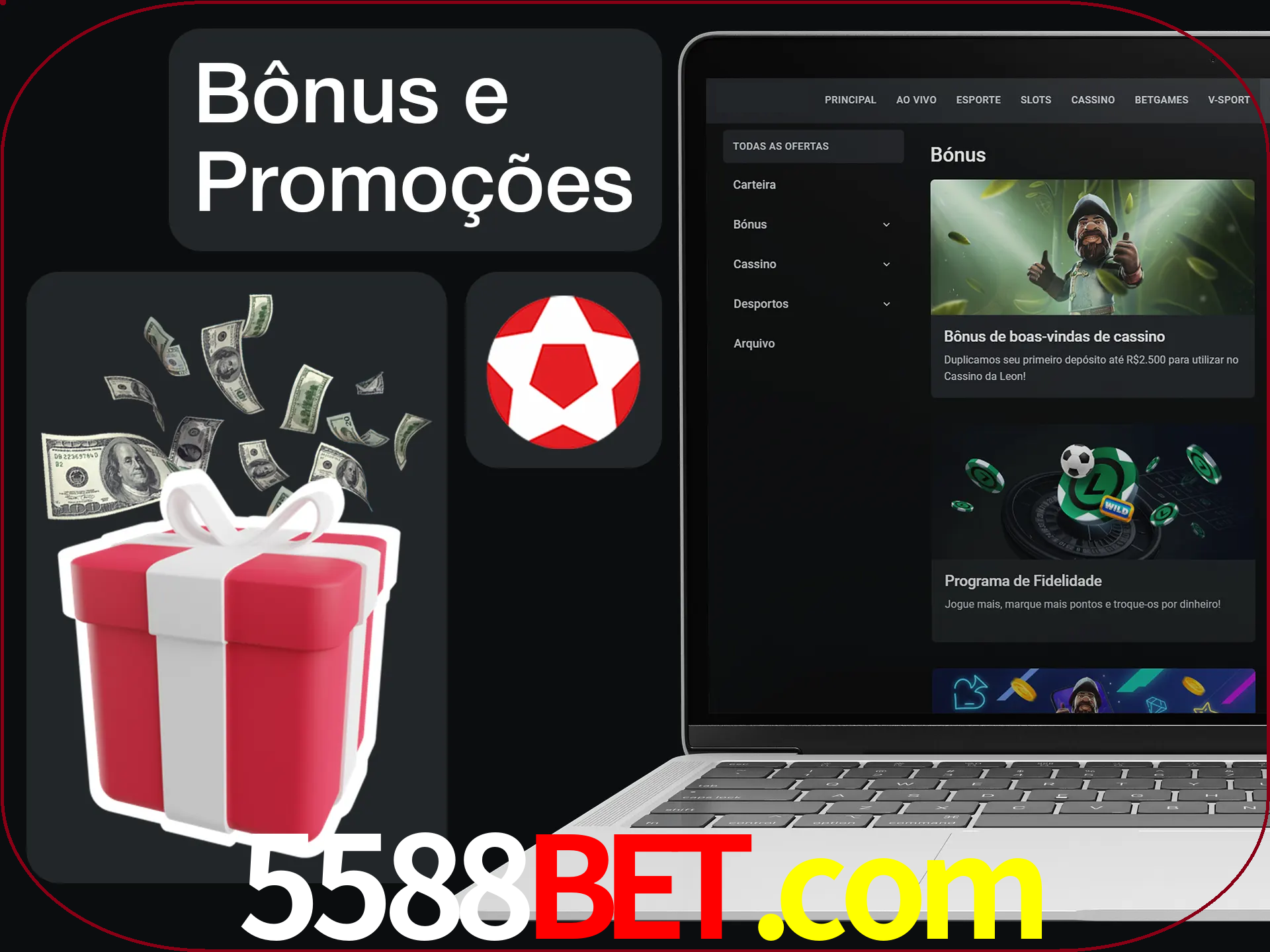 Verifique se há novos bônus e promoções.
