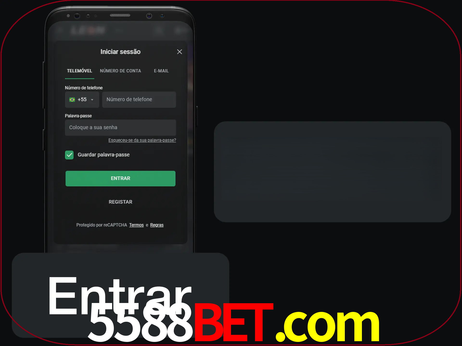 Faça o login para começar a apostar e jogar no cassino.